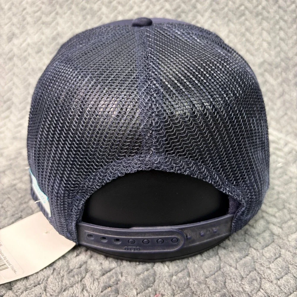 Oneloa Olivia Clare Boutique Big Island Hawaii Trucker Hat Navy Blue Snapback